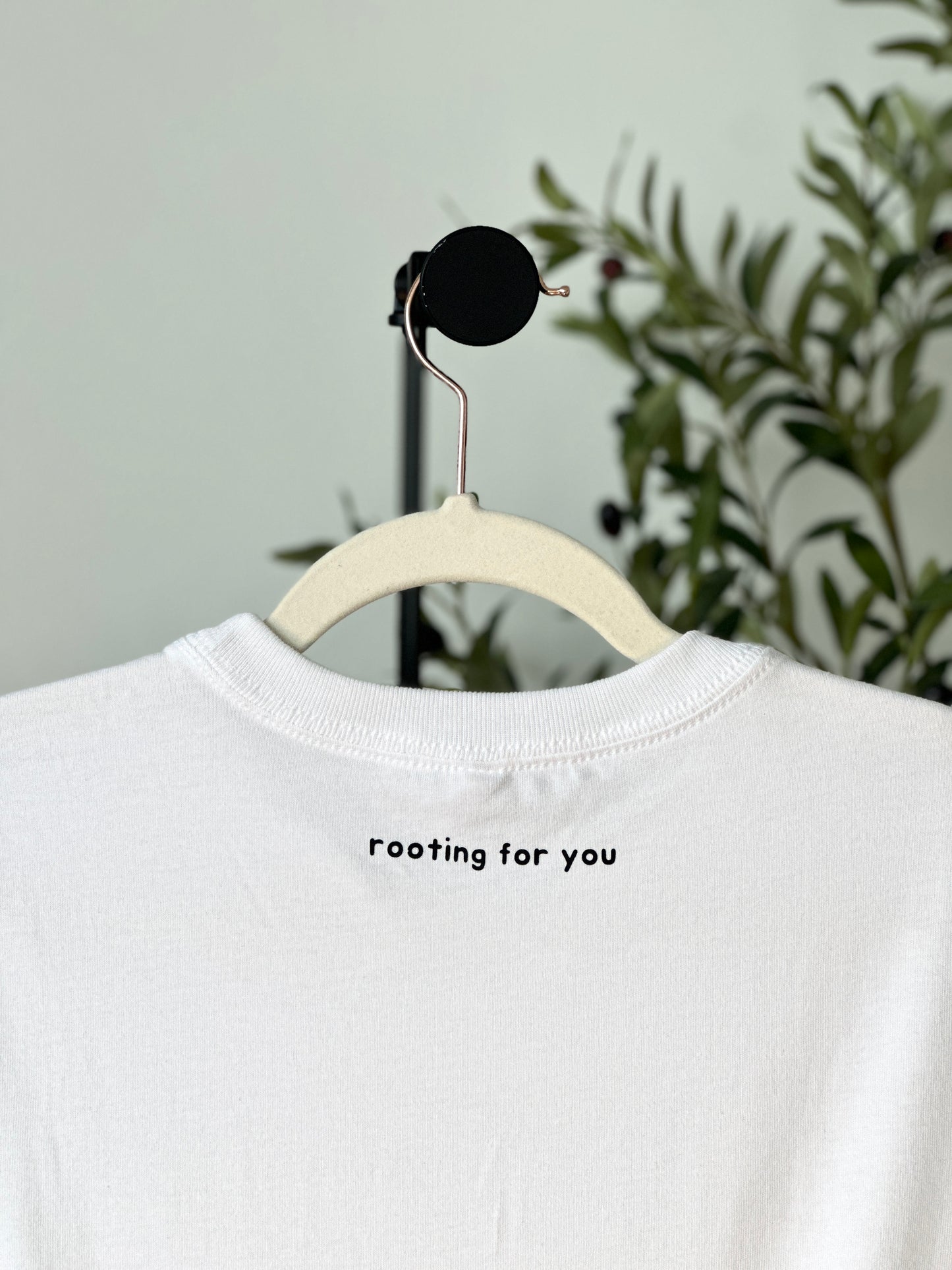 Unisex Rooting for you T Shirt (White/Black)