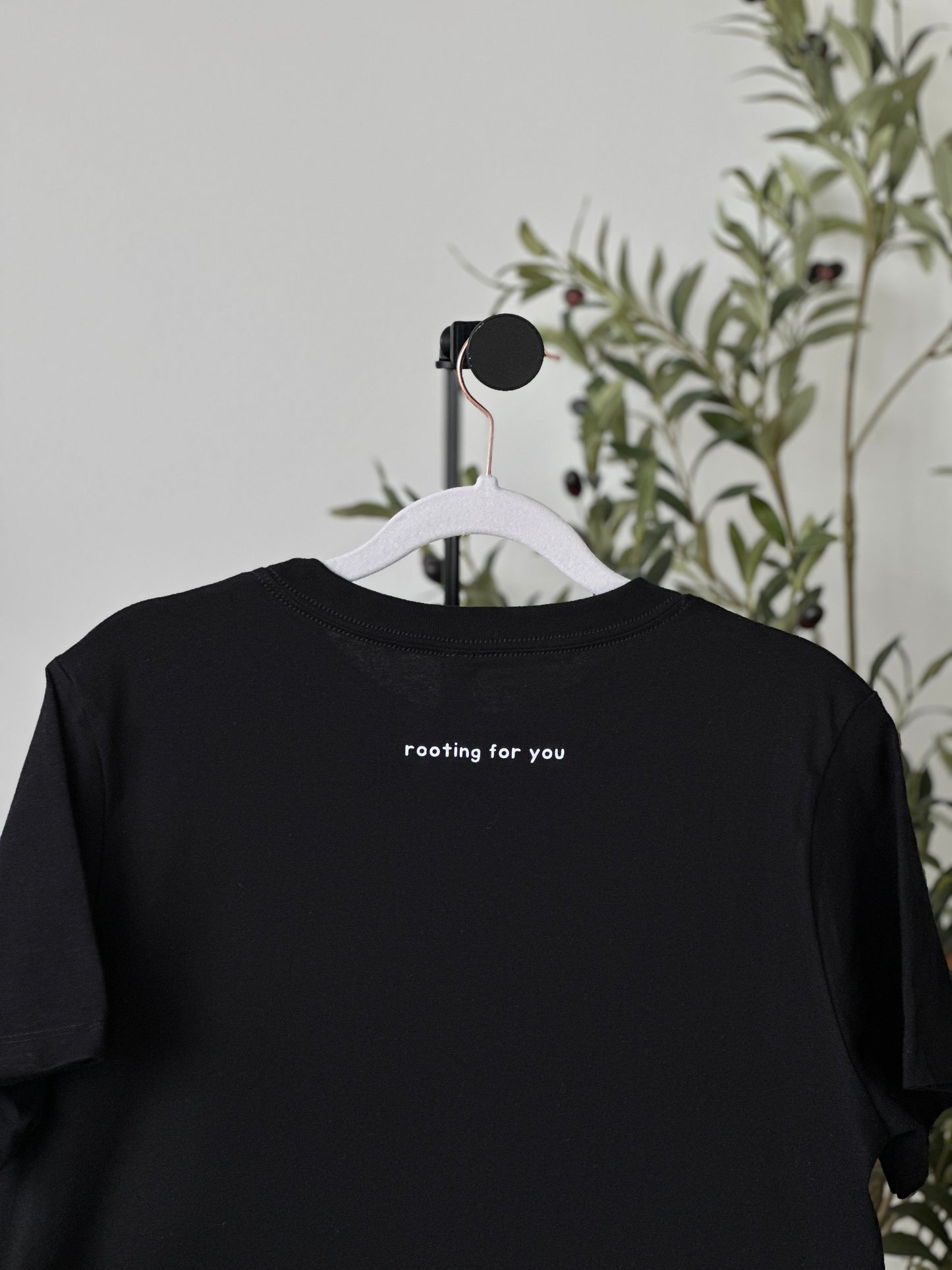 Women's Rooting for you T Shirt (White/Black)