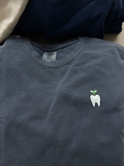 Rooting for You Lightweight Crewneck Sweater (Cream, Stone Blue, Denim Blue, Navy, Light Gray)