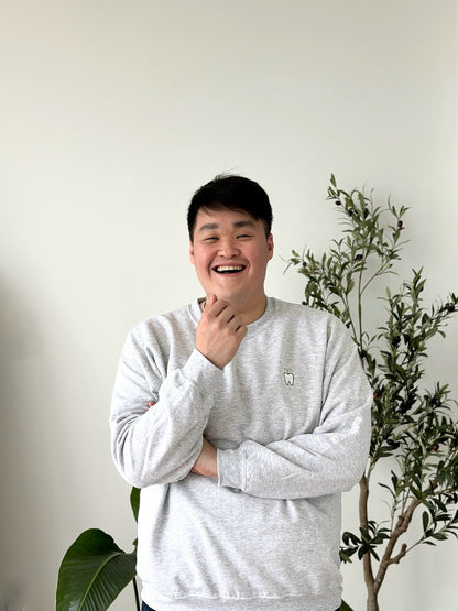 Rooting for You Pullover Sweater (Ash Gray)