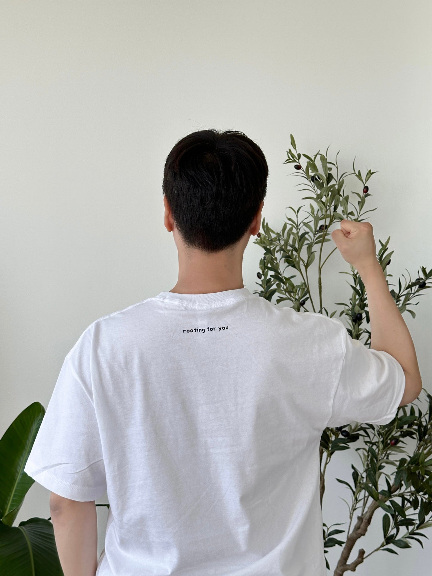 Unisex Rooting for you T Shirt (White/Black)